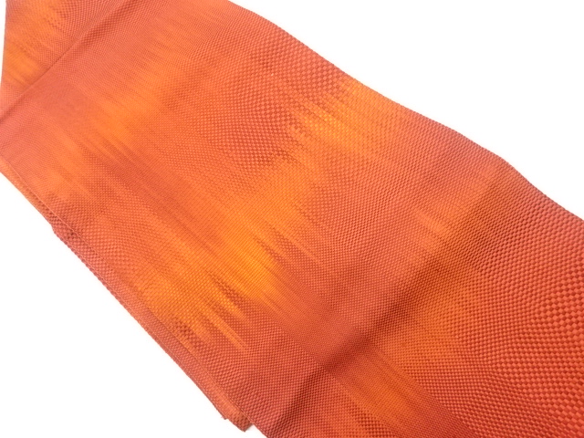 JAPANESE KIMONO / VINTAGE NAGOYA OBI / CHIKUZEN HAKATA / WOVEN ABSTRACT PATTERN